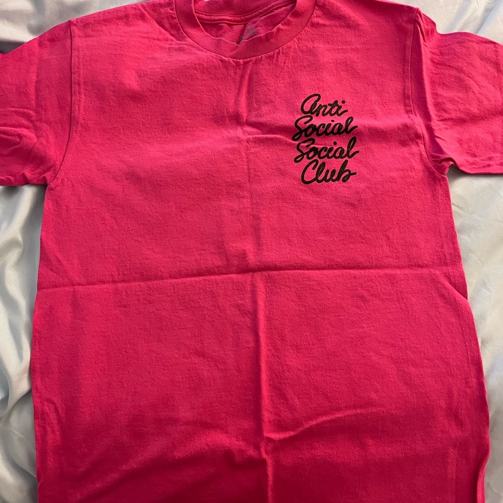 Anti Social Social Club Short Sleeve - Pink Size Small